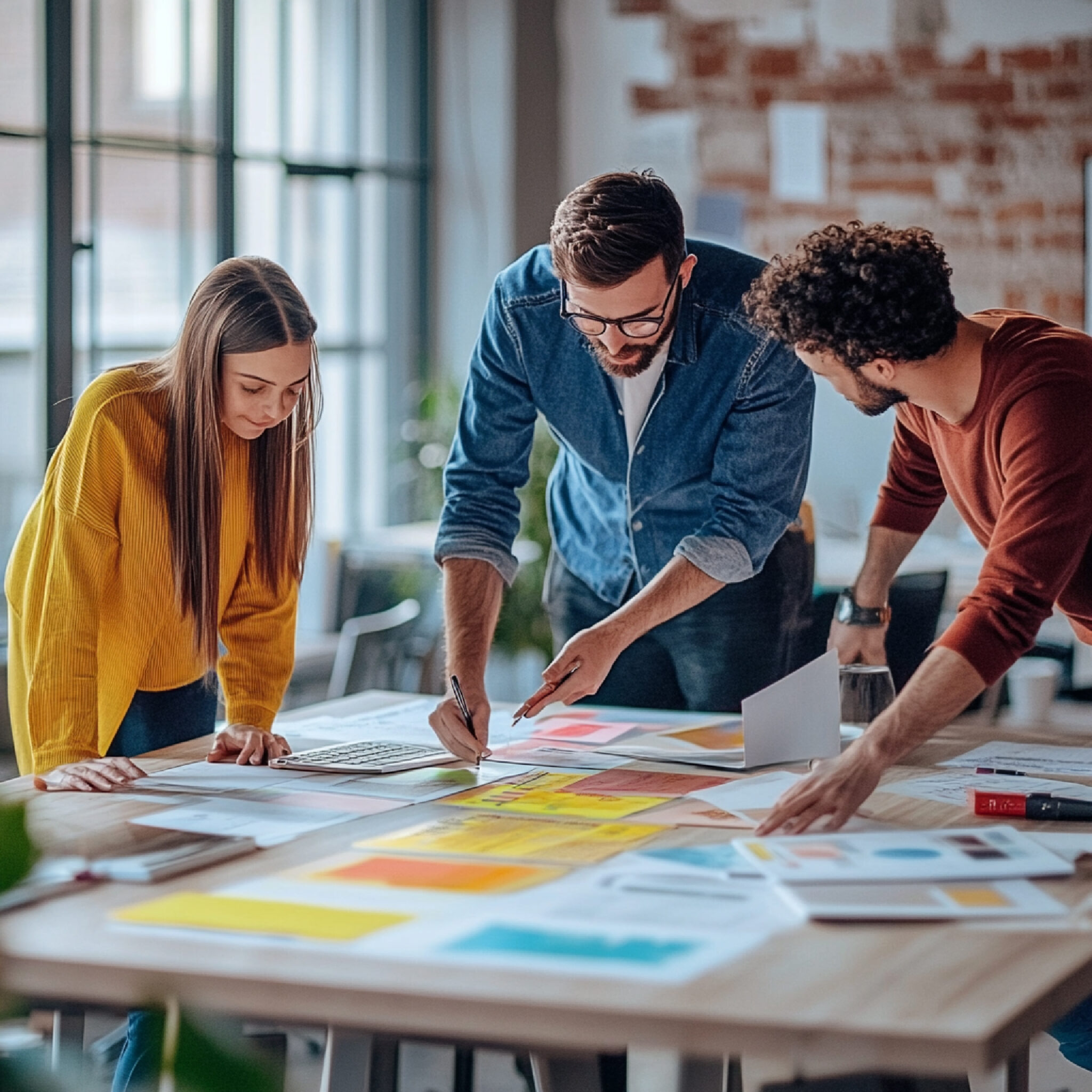 Komanda planuoja projektą